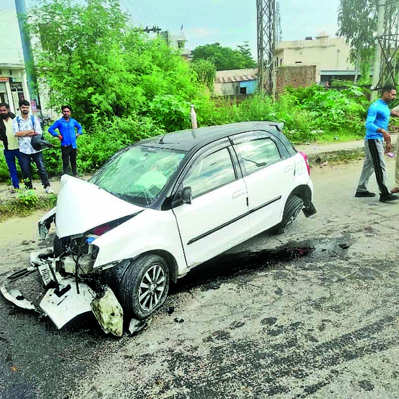 The car of a family returning from a wedding ceremony collided with a ...