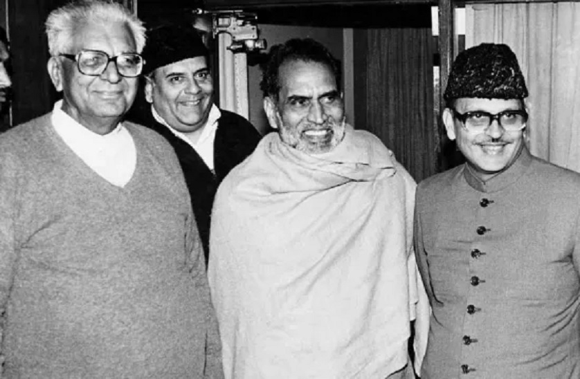 साल 1990, दिल्ली। तत्कालीन डिप्टी प्राइम मिनिस्टर देवीलाल, अरुण नेहरू, चंद्रशेखर और प्रधानमंत्री वीपी सिंह। (बाएं से दाएं)