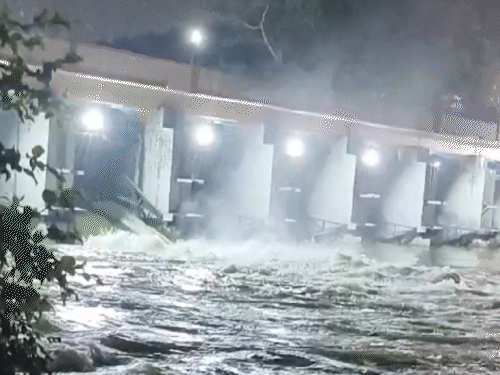 भोपाल के भदभदा डैम का एक गेट रविवार रात में खुल गया था, जो सोमवार को भी खुला हुआ है।