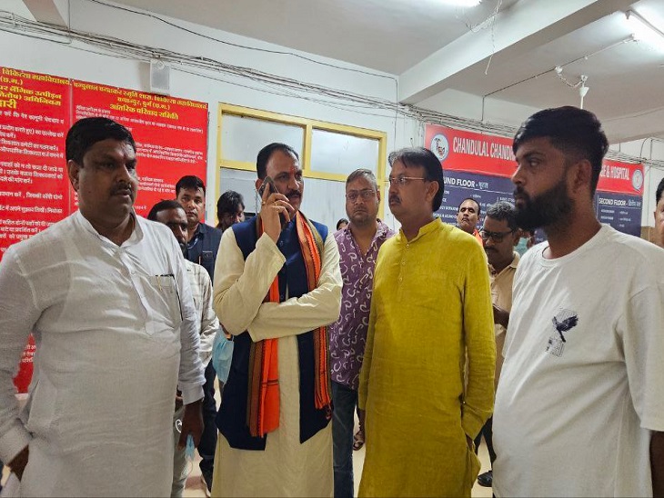 जिलाध्यक्ष और दुर्ग विधायक के साथ मेडिकल कॉलेज का निरीक्षण किया