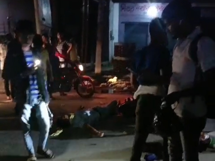 Mathura Two youths died horrific road accident Speeding bikes collided