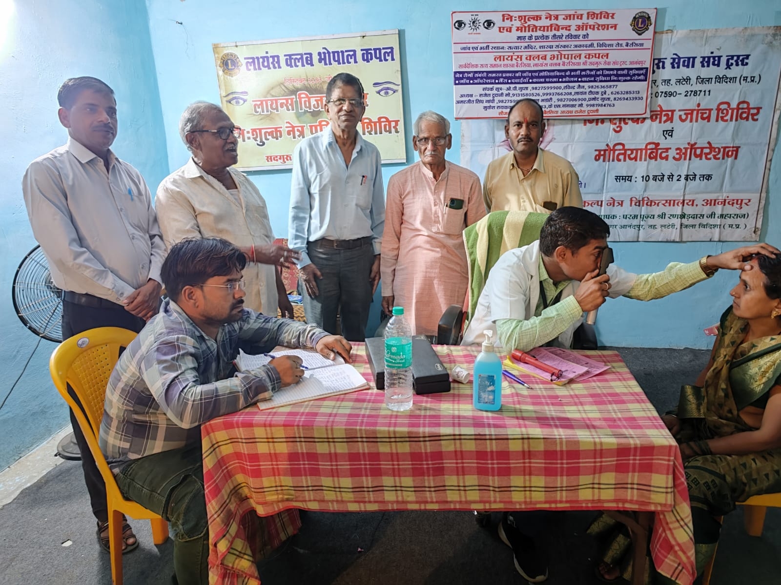 54 मरीजों को मोतियाबिंद ऑपरेशन के लिए नेत्र चिकित्साल भेजा गया।