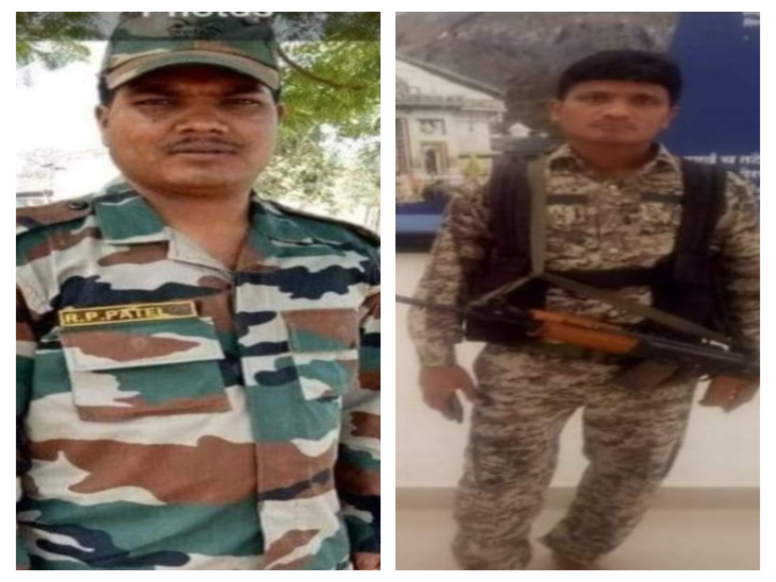 मैहर के जवान रूपेश पटेल और रीवा के संदीप पांडेय की तस्वीर।