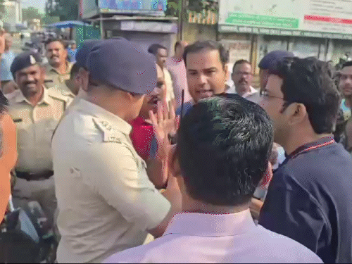 रायगढ़ में पूर्व विधायक और सीएसपी आपस में भिड़ गए, दोनों के बीच तेज बहस हो गई।