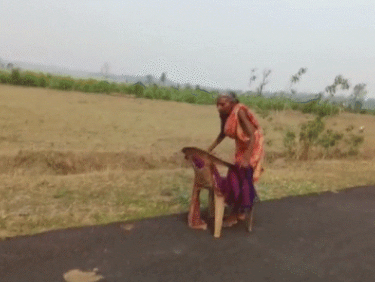 हा व्हिडिओ ओशियातील नवरंगपूरमध्ये राहतो सूर्या हरिजनमध्ये आहे. 17 एप्रिल 2023 रोजी त्या अनेक कालात चालत गेल्या.