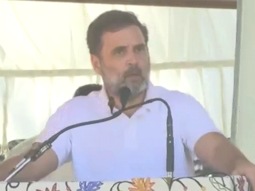 राहुल ने कहा कि 2019 में जम्मू-कश्मीर को दो केंद्र शासित प्रदेशों में बांटा गया था, यह लोगों के साथ बहुत बड़ा अन्याय था। - Dainik Bhaskar