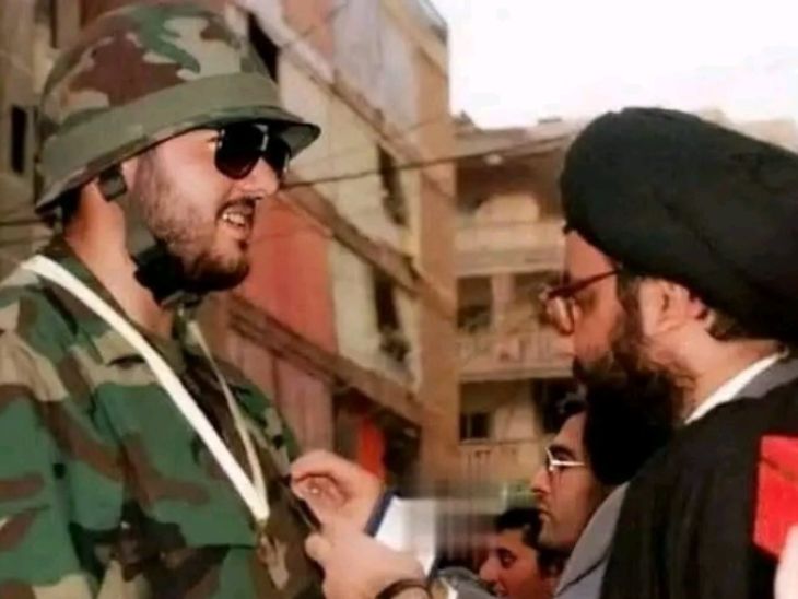 हसन नसरल्लाह के साथ उसका दामाद जाफर अल-कासिर। अमेरिका ने जाफर को 2018 में ग्लोबल टेरेरिस्ट घोषित किया था। उस पर 10 मिलियन डॉलर या 83 करोड़ रुपए का इनाम था।