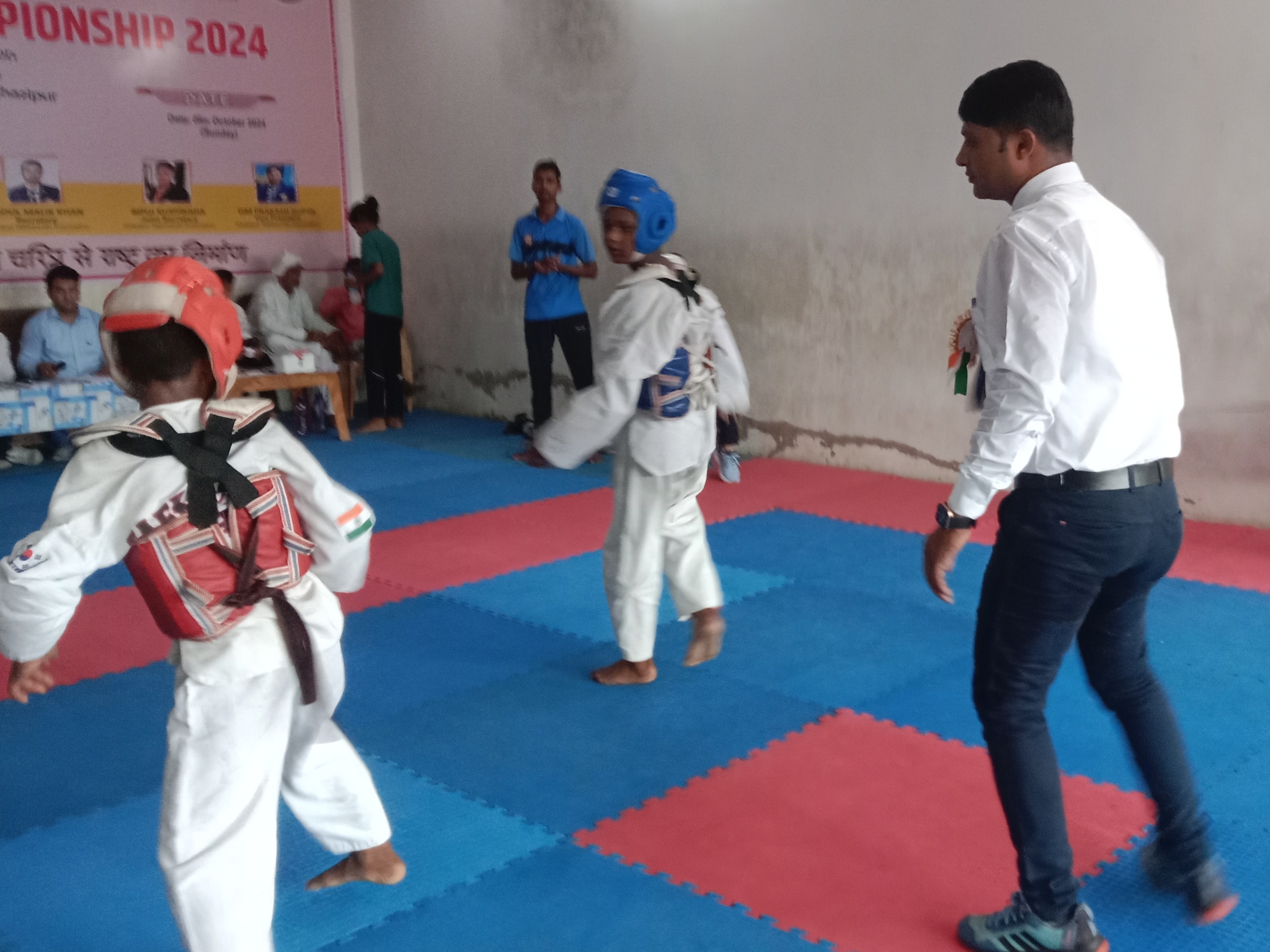 District level Taekwondo competition at Gautam Sports Academy