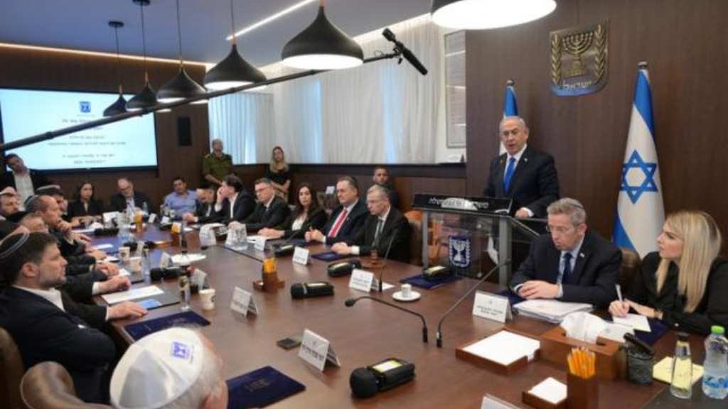 On Monday, Prime Minister Netanyahu called a cabinet meeting to mark the completion of one year of the Hamas attack.