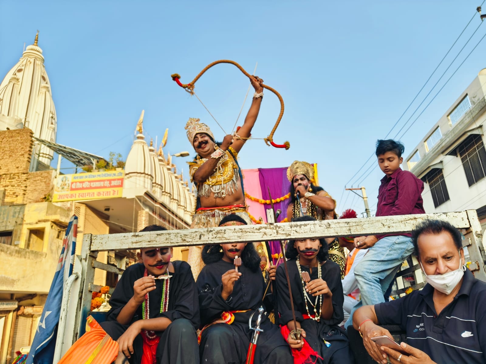 अबोहर में दशहरा पर्व पर निकाली गई झांकी