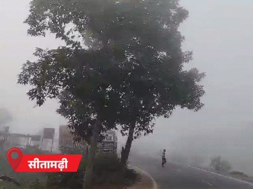 सीतामढ़ी औ मधुबनी में सुबह-सुबह घना कोहरा देखने को मिला।