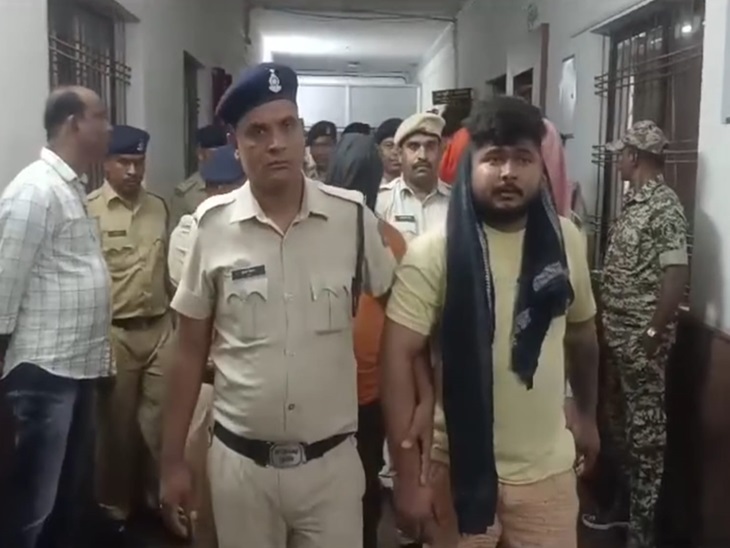 रिमांड खत्म होने पर कोर्ट में पेश किए गए आरोपी।