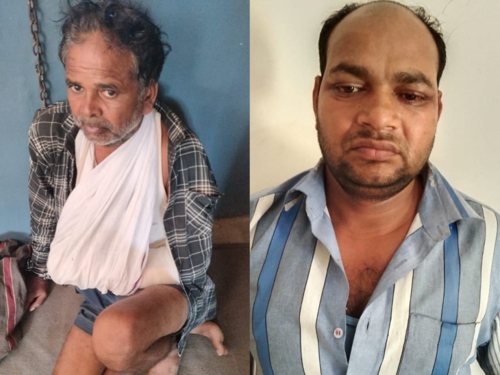 पुलिस ने देर रात दबिश देकर दो आरोपी रामू व श्यामू नरवरिया को पकड़ा है।
