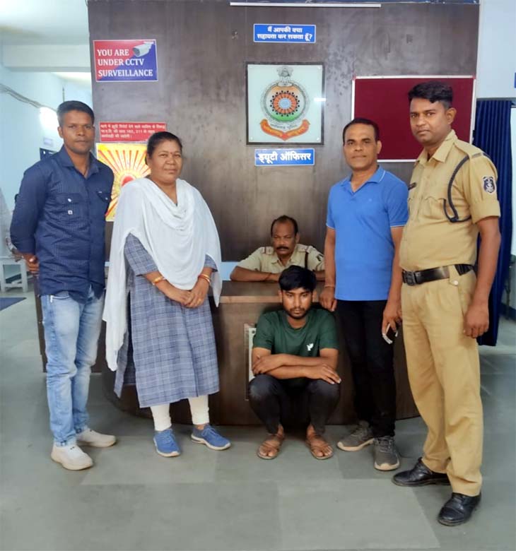 आरोपी को पुलिस ने जैजेपुर से किया गिरफ्तार।