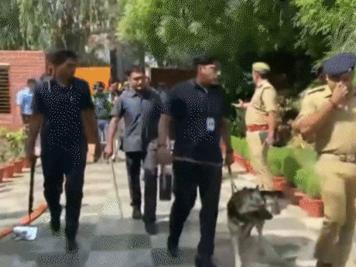 बम की धमकियों के बाद.......स्वादिष्ट इंसानों की बटालियन........की जांच की जा रही है। (फाइल) - Dainik Bhaskar