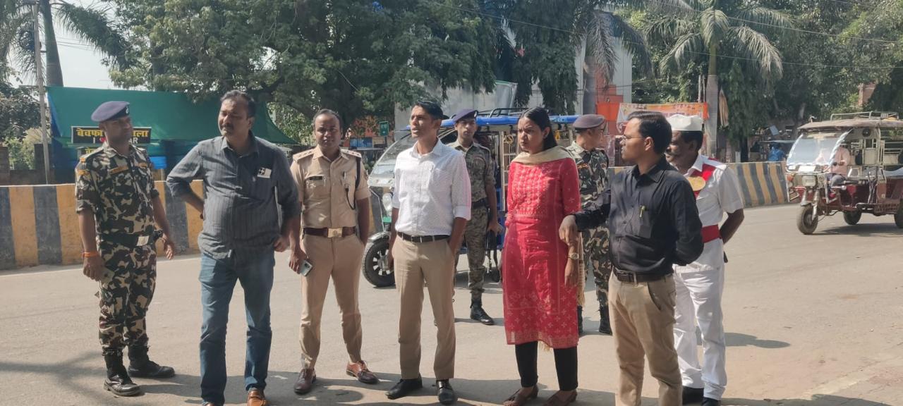 Parking will be available at four locations in the city शहर में चार