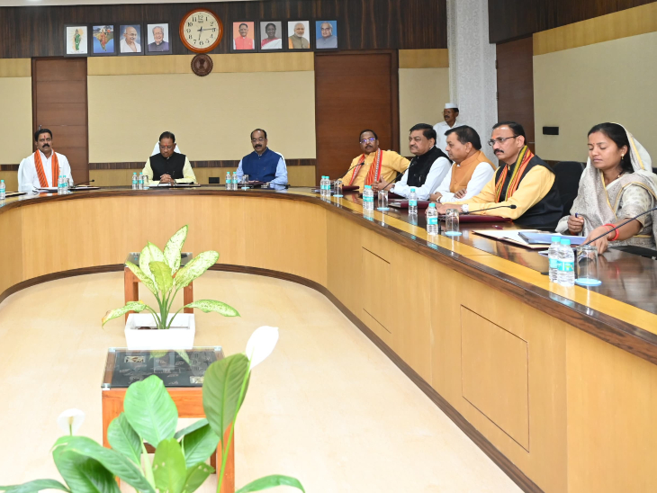 साय कैबिनेट की पिछली बैठक की तस्वीर।