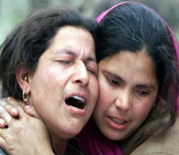The photo is of 2003 Nadimarg massacre, terrorists had killed 24 Hindus, including children and women, in Nadimarg village of Pulwama district.