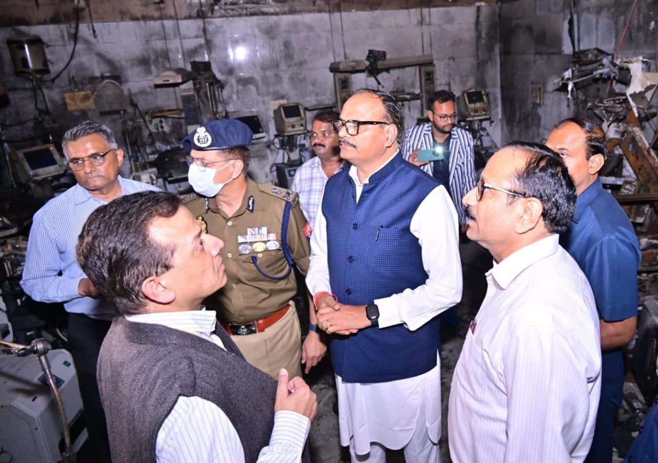 डिप्टी CM ब्रजेश पाठक और प्रमुख सचिव स्वास्थ्य ने पहुंचकर जायजा लिया।