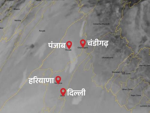 अमेरिकी साइंटिस्ट हीरेन जेठवा ने 14 नवंबर को दिल्ली की सैटेलाइट इमेज शेयर की थीं। इसमें दिल्ली में घना स्मॉग दिखाई दे रहा है। हीरेन की फोटोज NASA ने भी शेयर कीं।