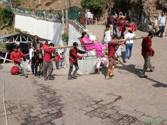 At present, one can reach Vaishno Devi temple only on foot, palanquin or mule.
