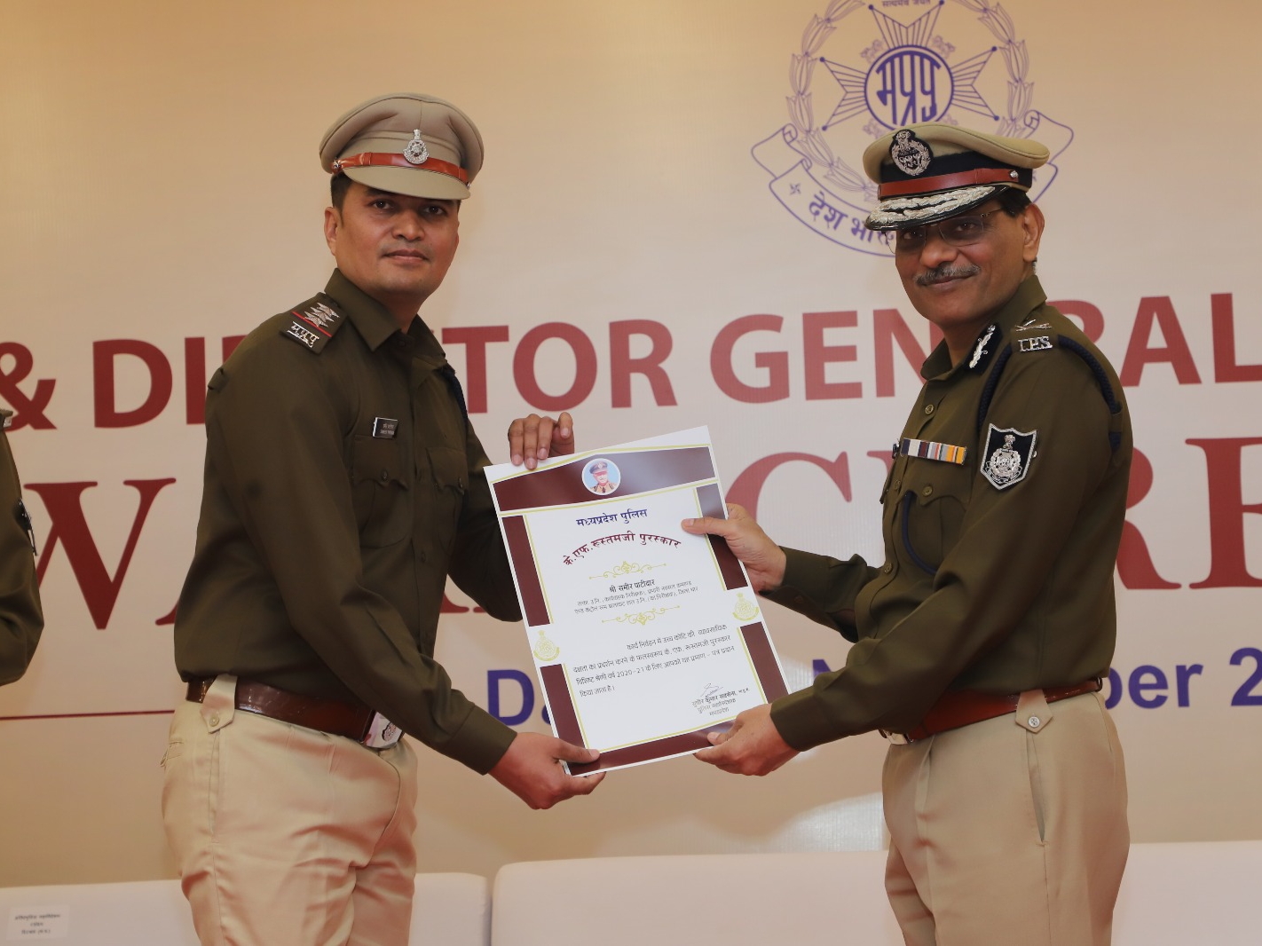 Parvez Rustomji TI Patidar honoured with KF Rustomji Award