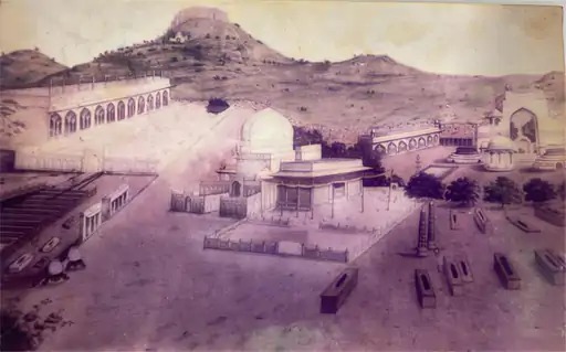 दरगाह दीवान जैनुअल आबेदीन की ओर से उपलब्ध कराई गई तस्वीर। यह तस्वीर किसी पेंटर ने हाथ से बनाई थी।