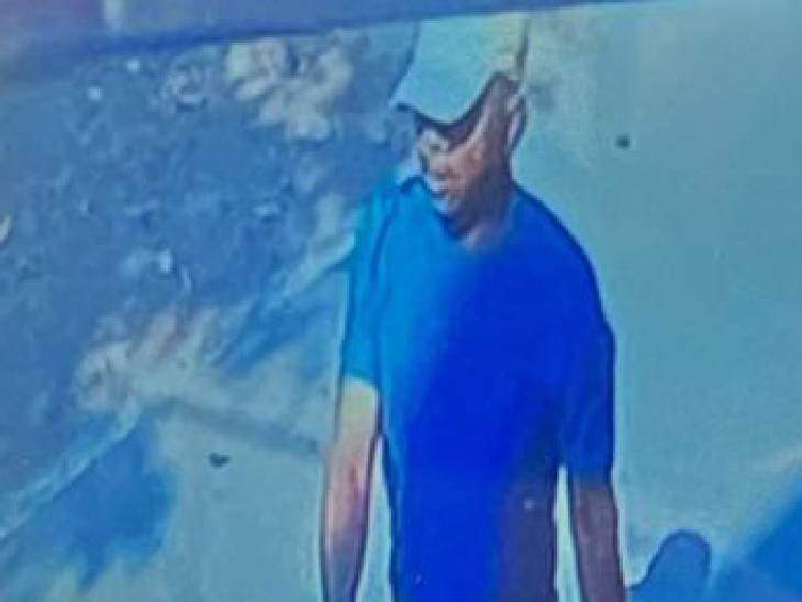डबल मर्डर के भागे आरोपी एएसआई की तस्वीरें सीसीटीवी कैमरे में कैद हो गईं।