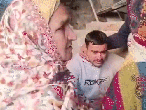 After returning from the morning walk, Arjun informed the neighbors about the murder of the family members. He kept crying in front of the neighbours.