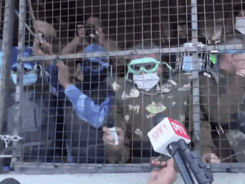 On December 6, police also used pepper spray to stop farmers from marching to Delhi.