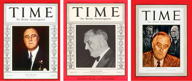 पूर्व अमेरिकी राष्ट्रपति फ्रेंकलिन डी रूजवेल्ट को तीन बार पर्सन ऑफ द ईयर चुना गया। तस्वीर क्रेडिट- टाइम मैग्जीन