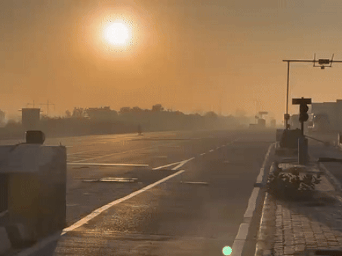 It is sunny and there is light fog in Jind district.