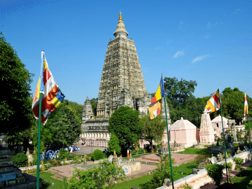 प्रिंस खान में महाबोधि मंदिर और वाइट जैकेट। (फाल्फ़)