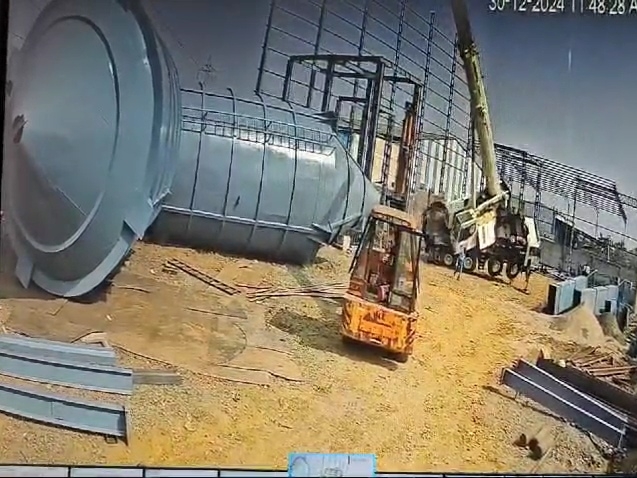 हादसे का सीसीटीवी फुटेज।