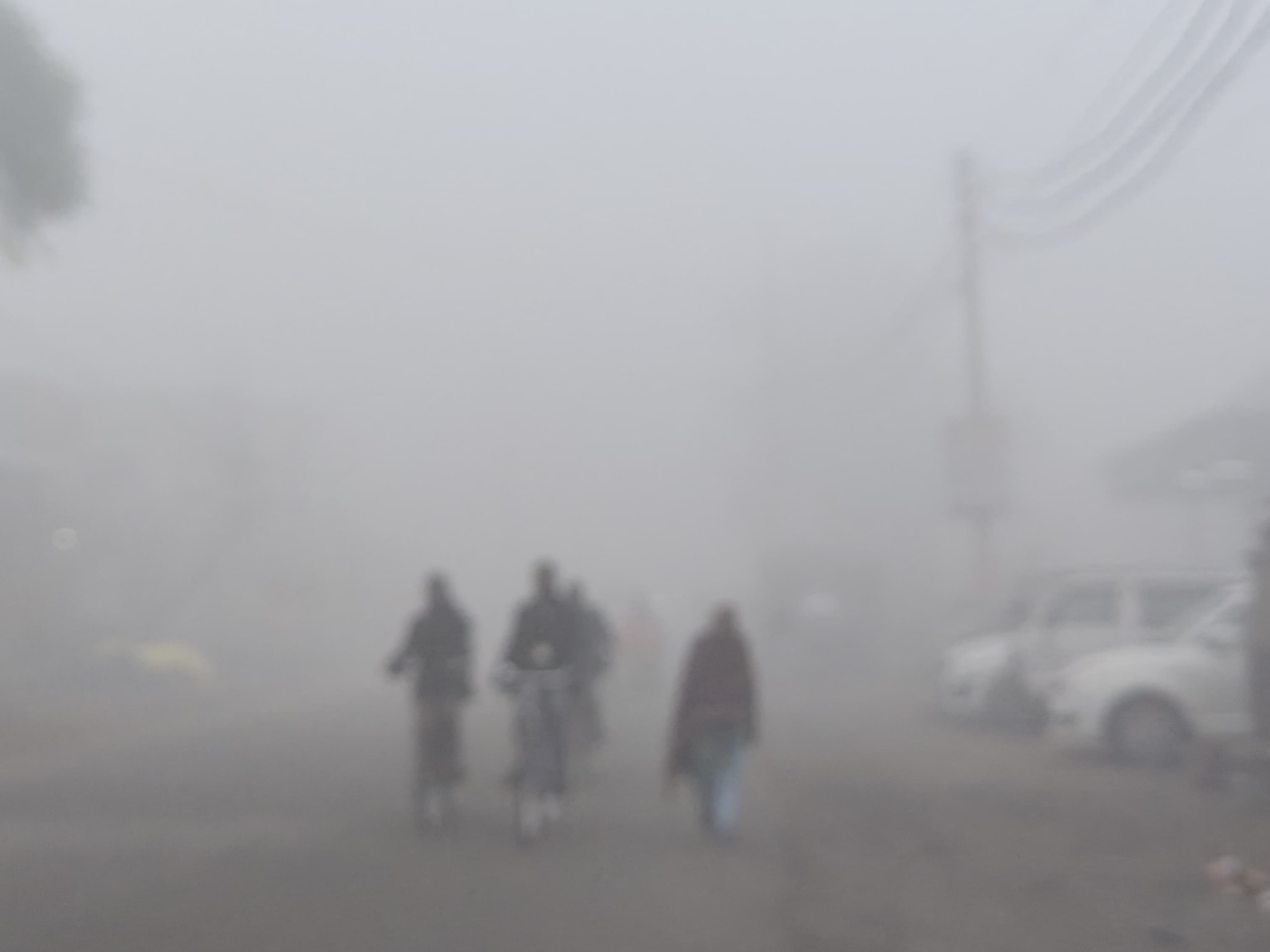 UP में सर्दी का ‘टॉर्चर’: कोहरे की चादर ने थामी जिंदगी