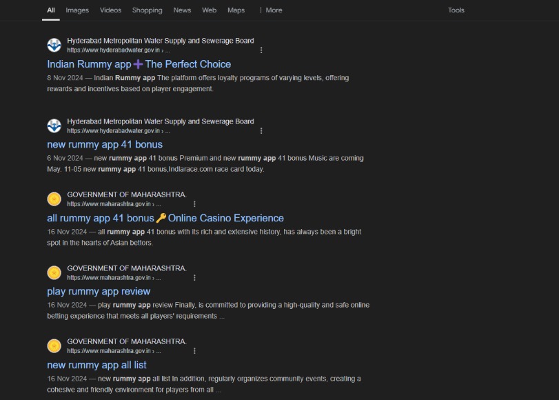 सिर्फ राजस्थान ही नहीं, महाराष्ट्र, तेलंगाना, मिजोरम सहित कई राज्यों की सरकारी वेबसाइट्स पर इसी तरह ऑनलाइन गेंबलिंग और गेमिंग का प्रमोशन किया जा रहा है।