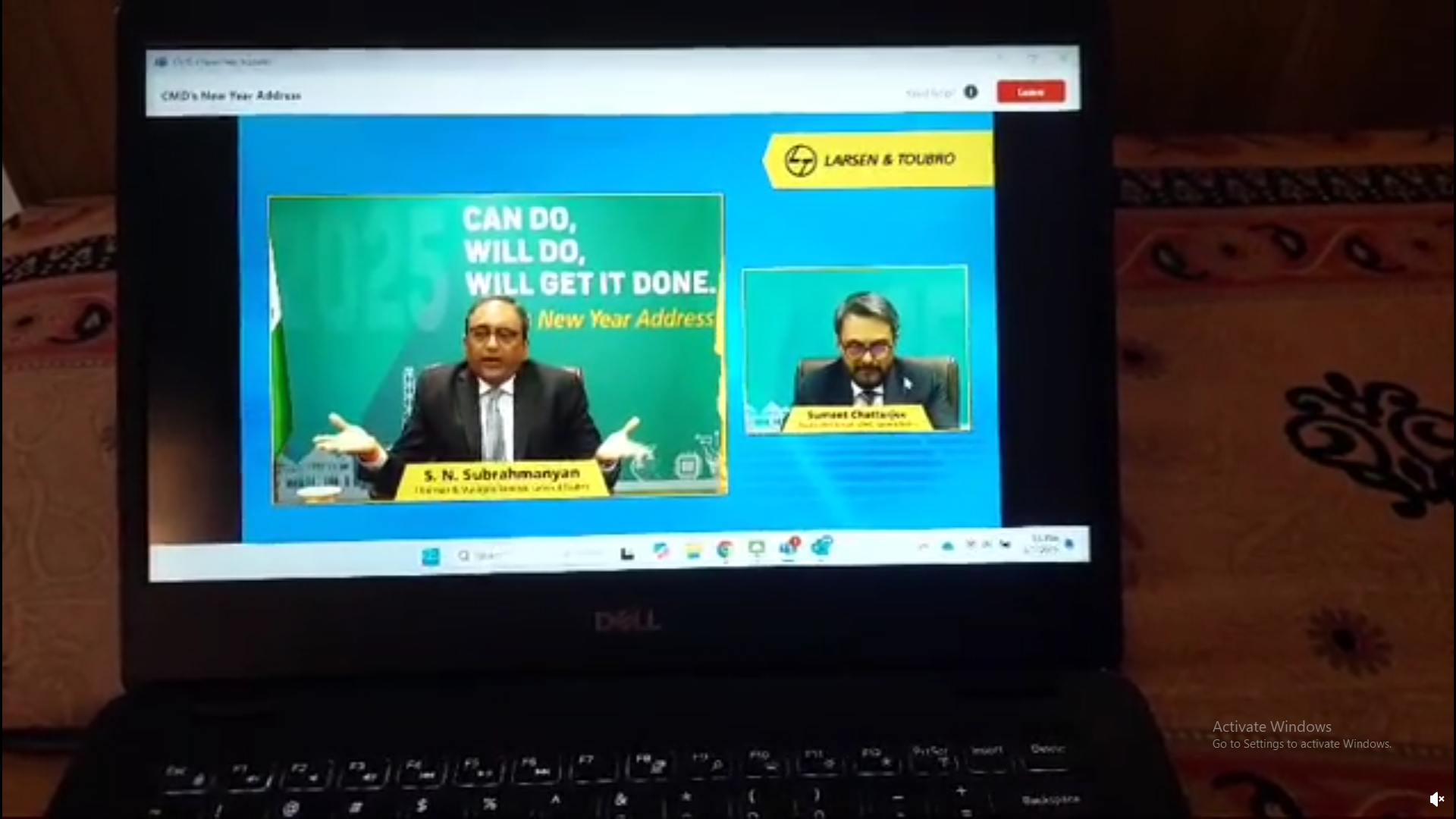 Video of L&T's internal meeting was shared on Reddit.