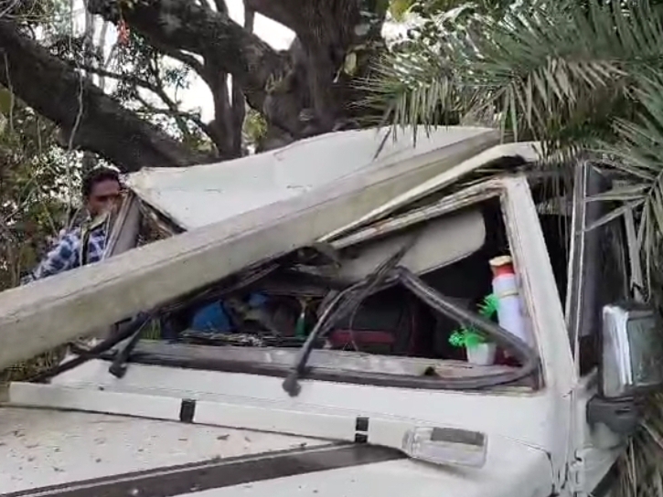 Seoni: High speed Bolero collided with a pole
