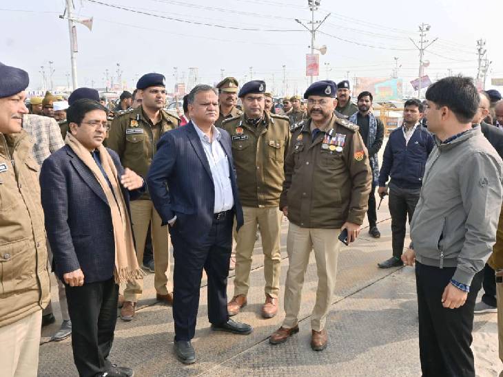 मुख्य सचिव, DGP और स्थानीय पुलिस-प्रशासन के अफसरों ने शुक्रवार को मेला क्षेत्र में तैयारियां देखी।