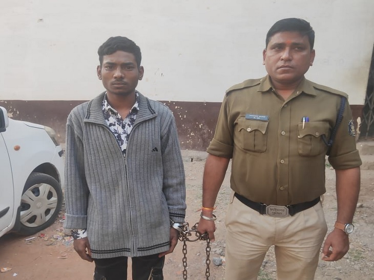 चोरी का आरोपी पुलिस की गिरफ्त में - Dainik Bhaskar