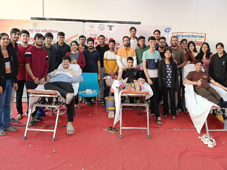 गणतंत्र दिवस के दौरान ब्लड कैंप किया गया आयोजित।