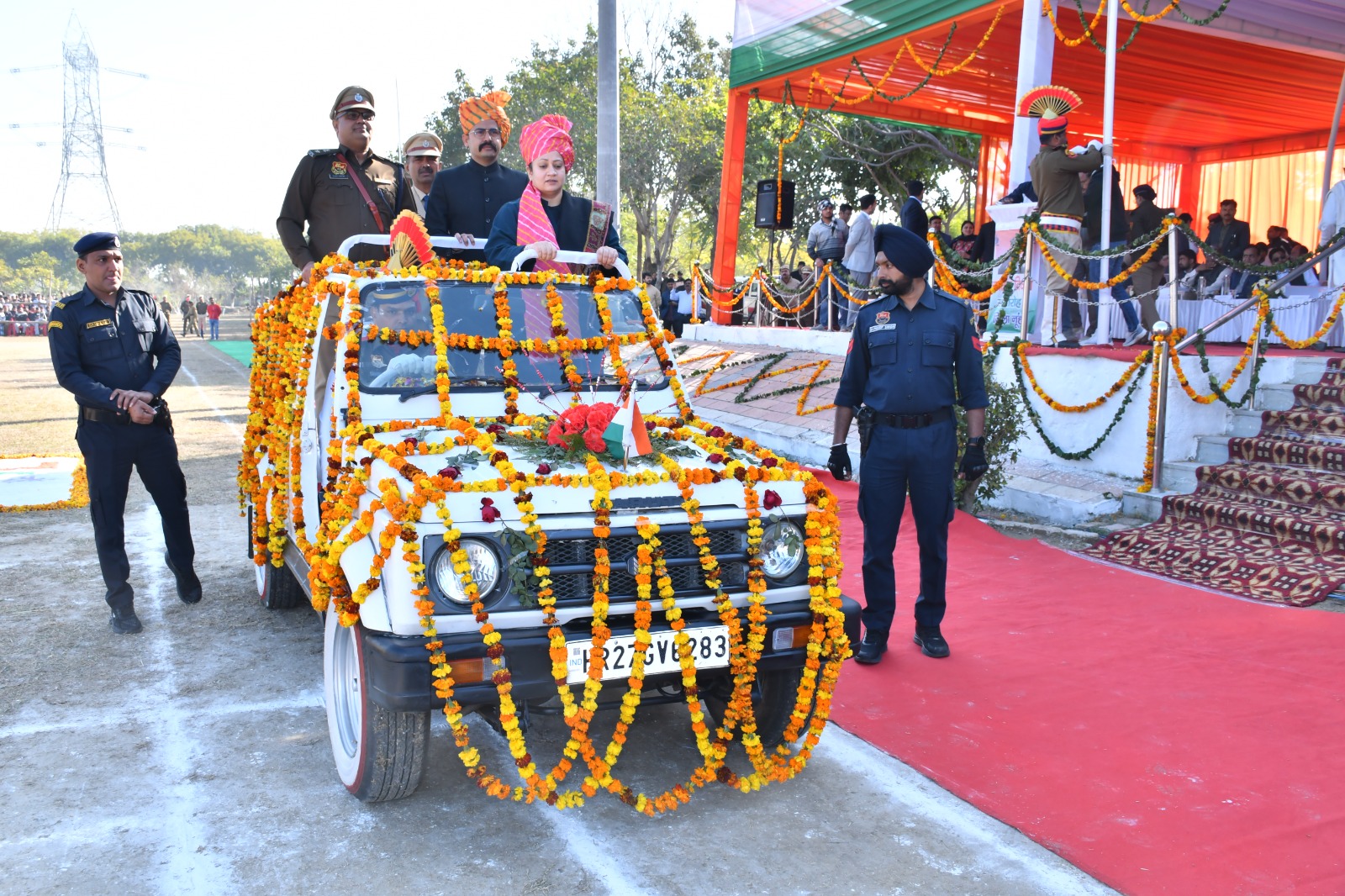 Nuh Republic Day Health Minister Aarti Rao Hosted Flag Update