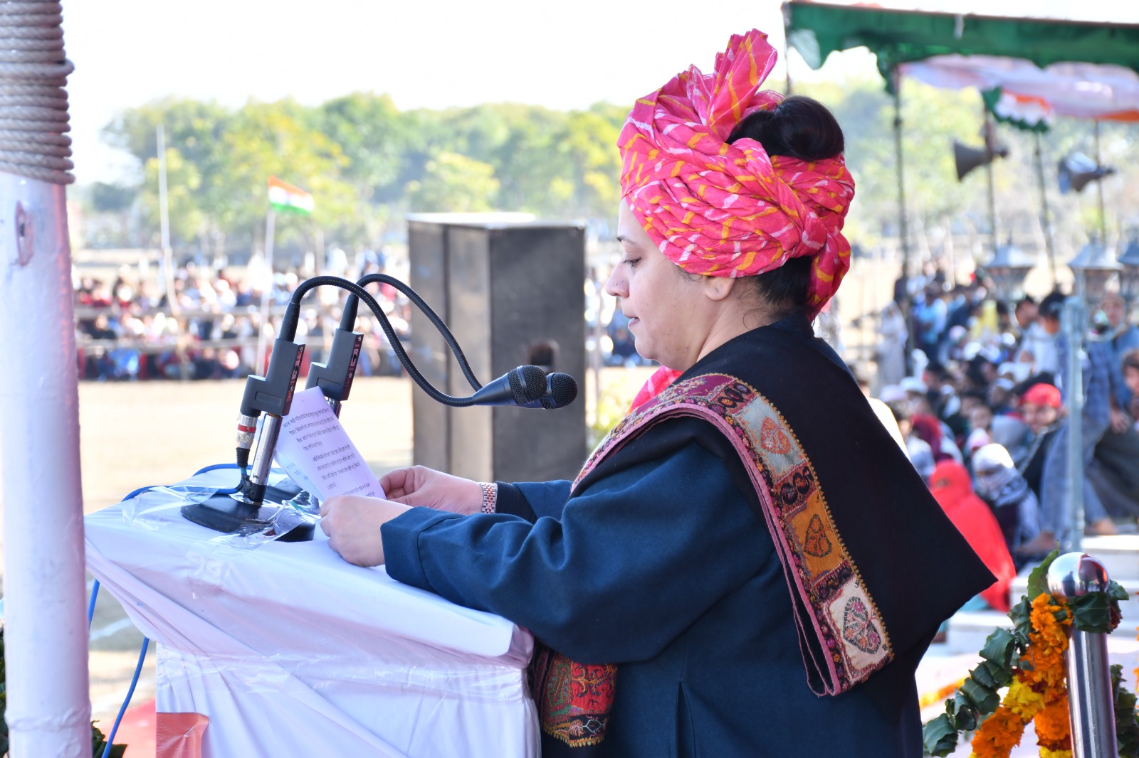Nuh Republic Day Health Minister Aarti Rao Hosted Flag Update