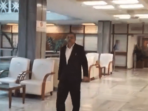 TMC MP Kalyan Banerjee going to JPC meeting.