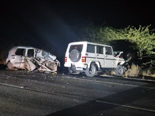 Four members of a family died in a road accident