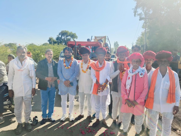 खानपुर के देवधाम गोल्याखेड़ी में देवनारायण जयंती पर निकली भव्य शोभायात्रा। - Dainik Bhaskar