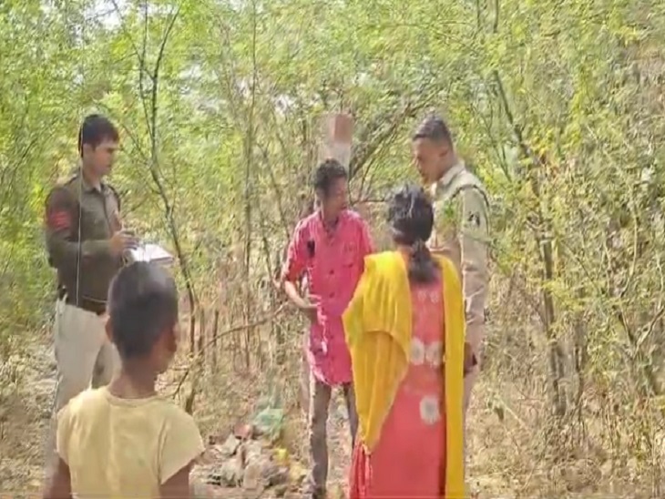 मौके पर मामले की जांच करती भिलाई नगर पुलिस