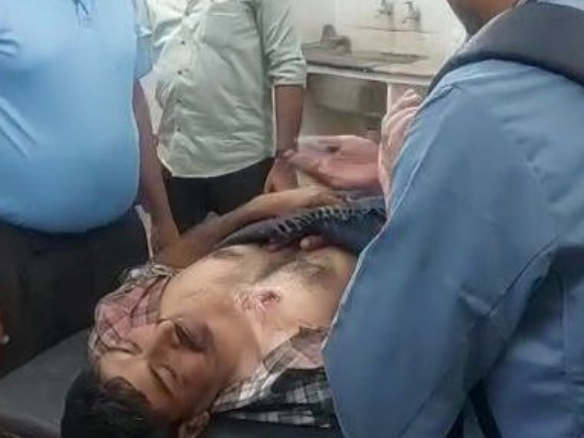 घायलों को पाली में बंगार अस्पताल के ट्रोमा वार्ड में इलाज के लिए लाया गया था। - दैनिक भास्कर