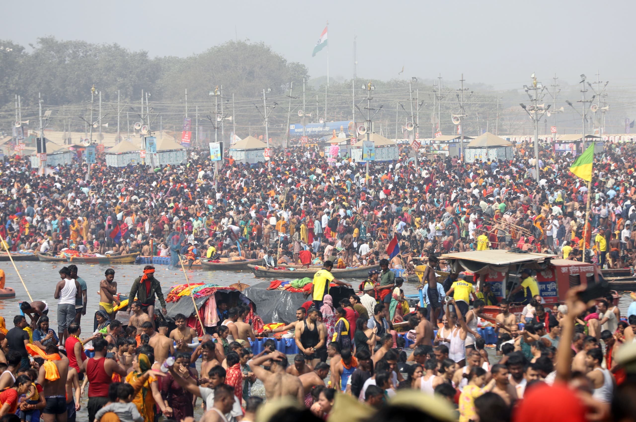 महाकुंभ में 20 फरवरी तक 58 करोड़ श्रद्धालुओं ने स्नान किया।