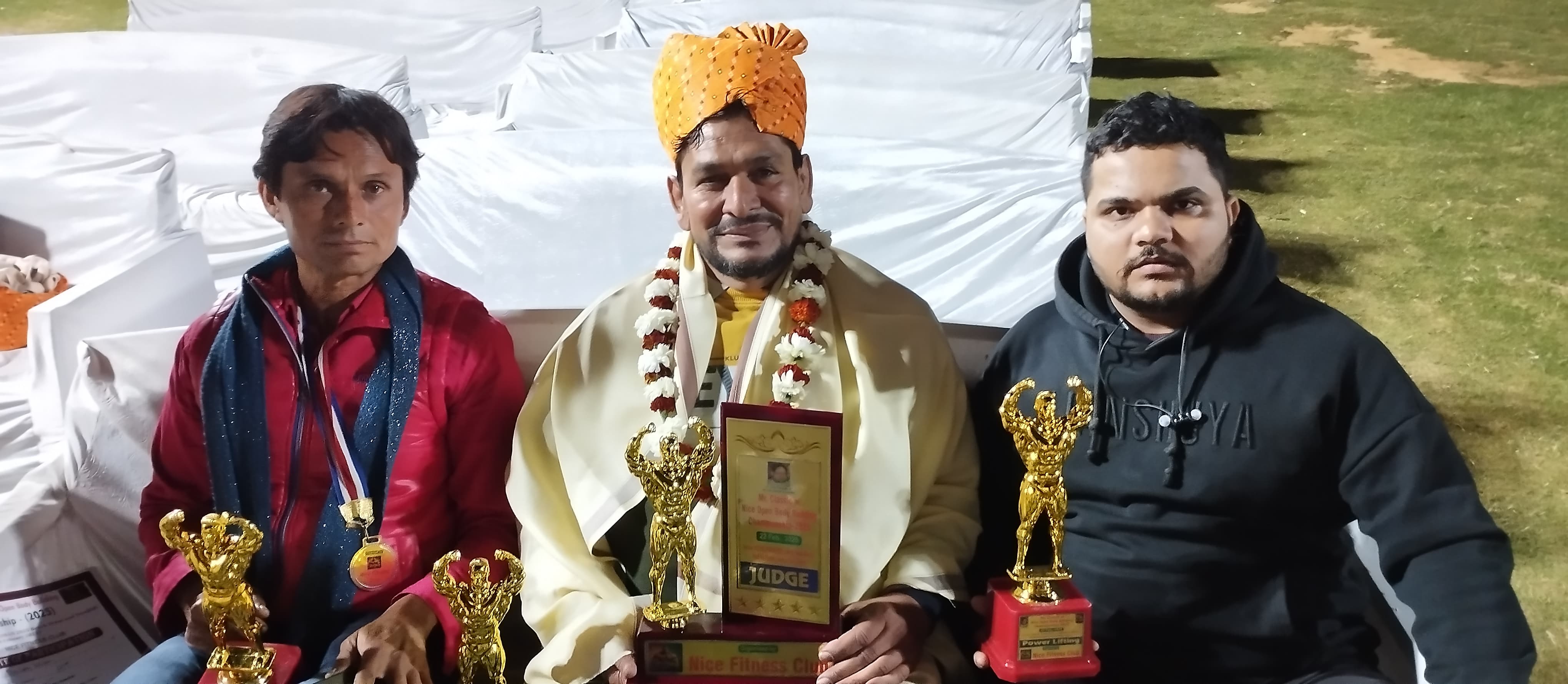 Ram Gopal and Kesar Khan won silver medal in power lifting